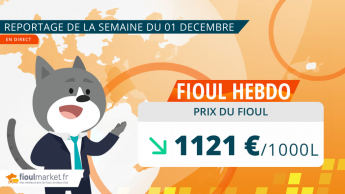 Prix du fioul du premier décembre 2025