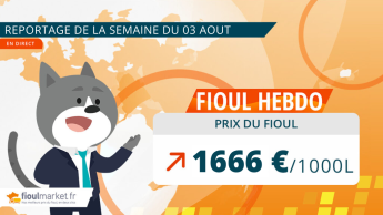 Prix du fioul du 3 août 2026