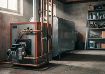 Chaudière au fioul dans une maison