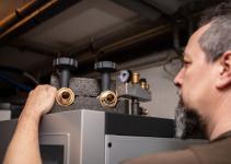 Installation d'une chaudière à pellets