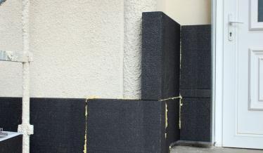 pose isolation des murs extérieurs