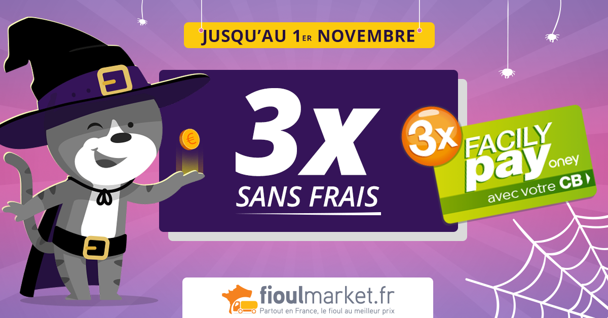 3 X sans frais Halloween 