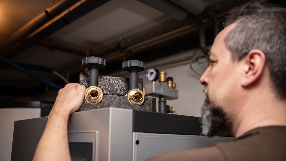 Installation d'une chaudière à granulés de bois